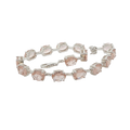 Natural Peach Morganite Tennis Bracelet