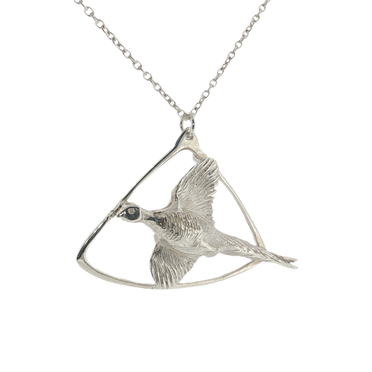 Magnus Maximus 1977 Sterling Silver Bird Pendant & Chain