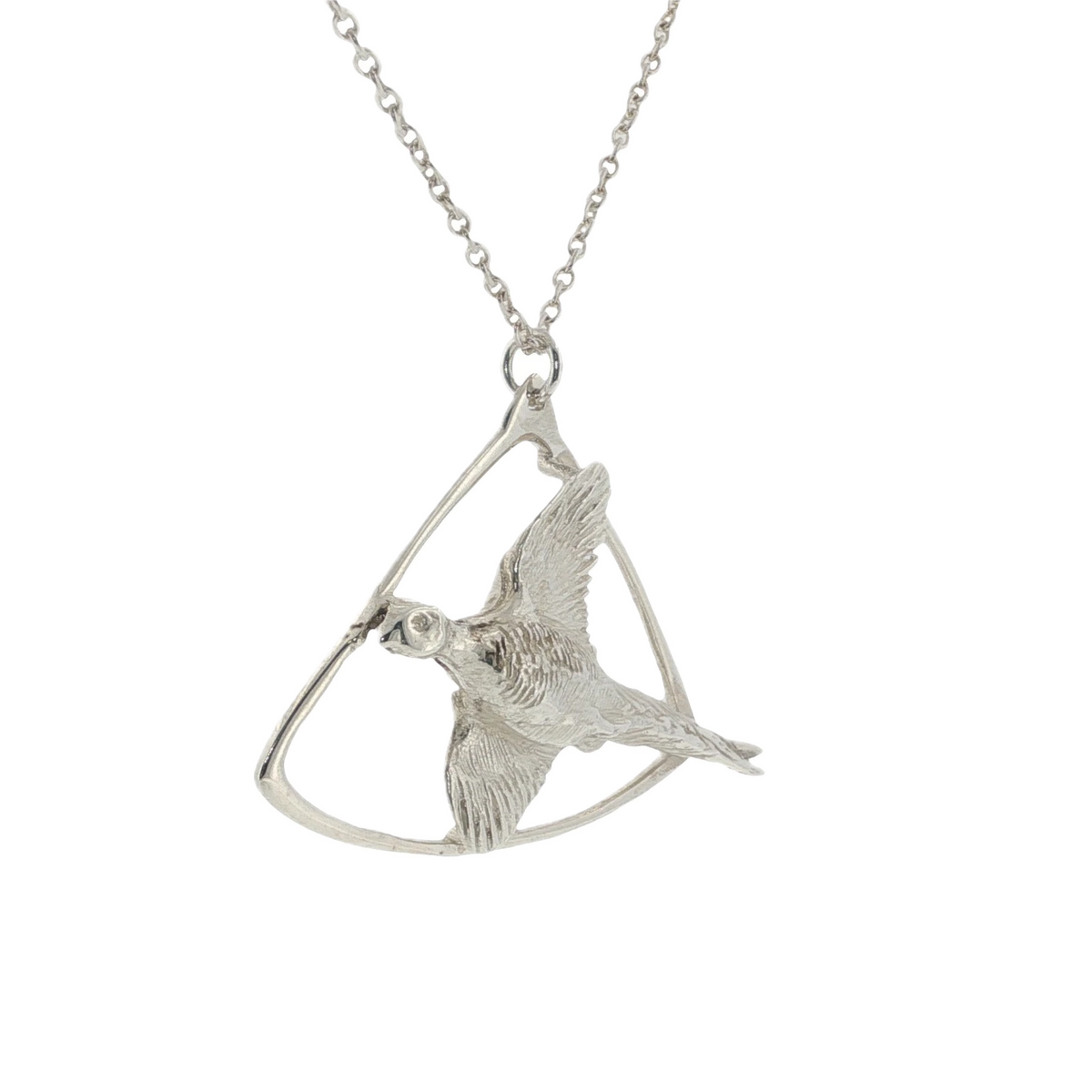 Magnus Maximus 1977 Sterling Silver Bird Pendant & Chain
