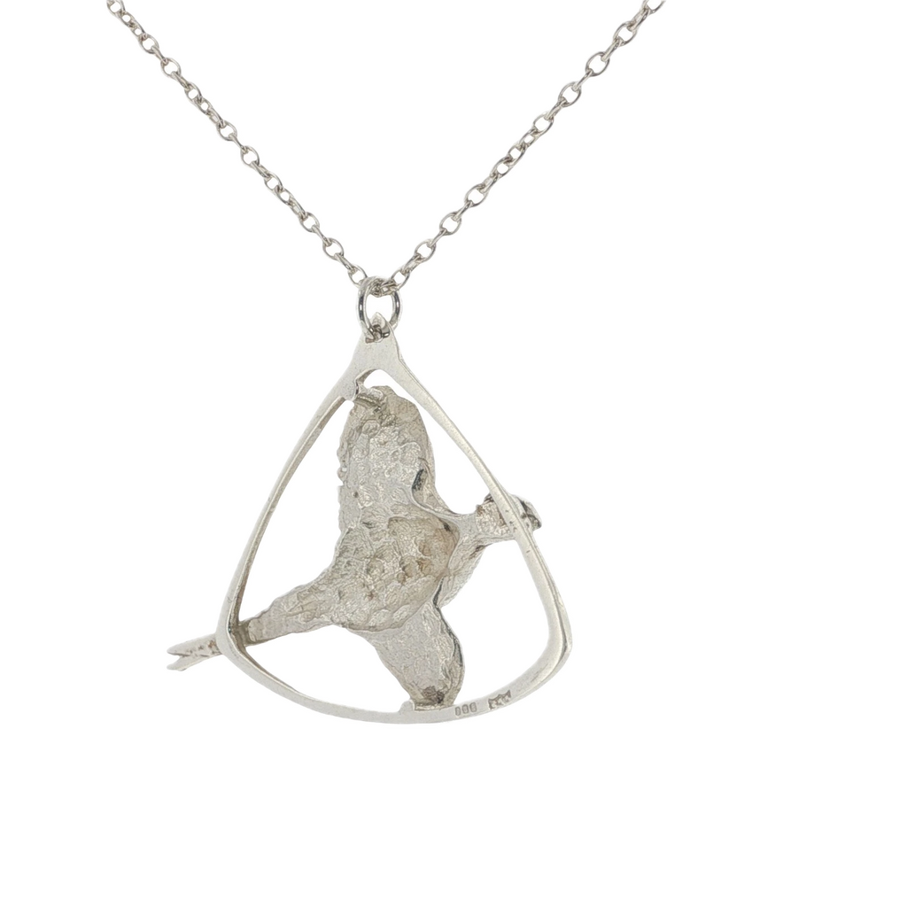 Magnus Maximus 1977 Sterling Silver Bird Pendant & Chain