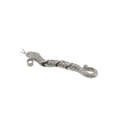 Solid Sterling Silver Moving Snake Pendant