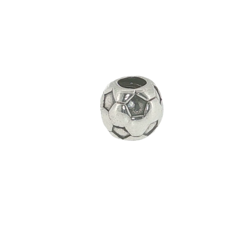 Trollbeads Sterling Silver Soccer Ball Football Bead Charm