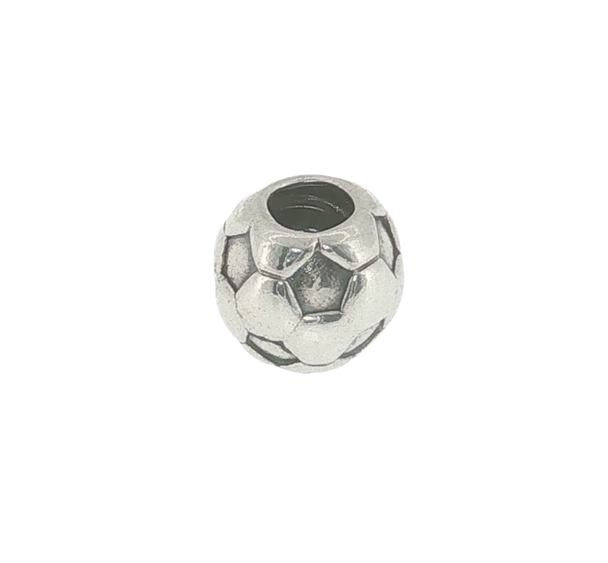Trollbeads Sterling Silver Soccer Ball Football Bead Charm