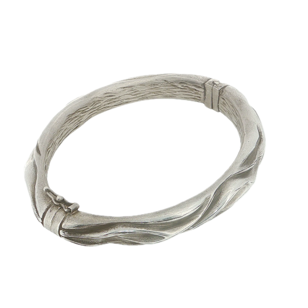Roberto Coin TFS Sterling Silver 925 Bangle Bracelet Made in Italy 18cm 21g