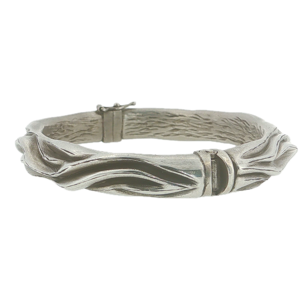 Roberto Coin TFS Sterling Silver 925 Bangle Bracelet Made in Italy 18cm 21g