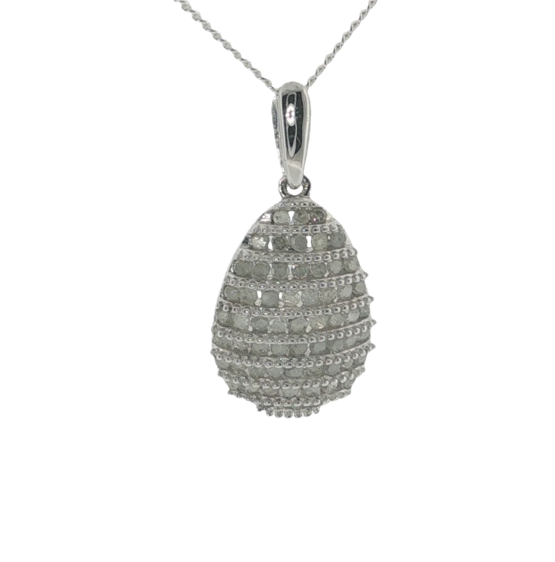 Gemporia Sterling Silver Diamond Pendant & Chain