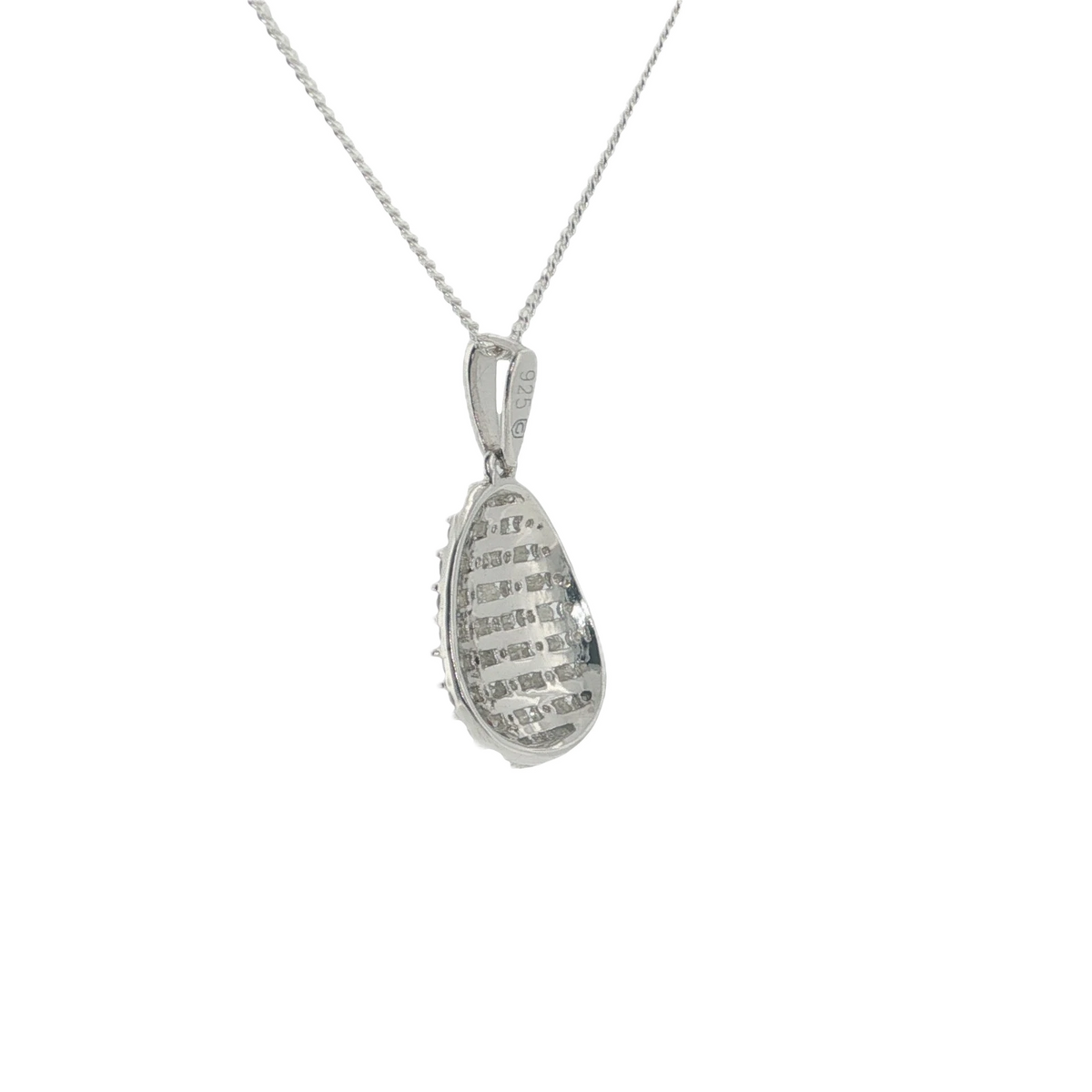 Gemporia Sterling Silver Diamond Pendant & Chain