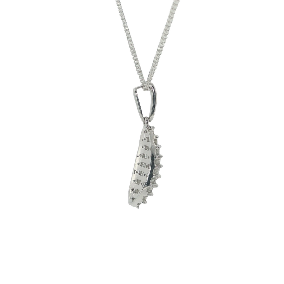Gemporia Sterling Silver Diamond Pendant & Chain