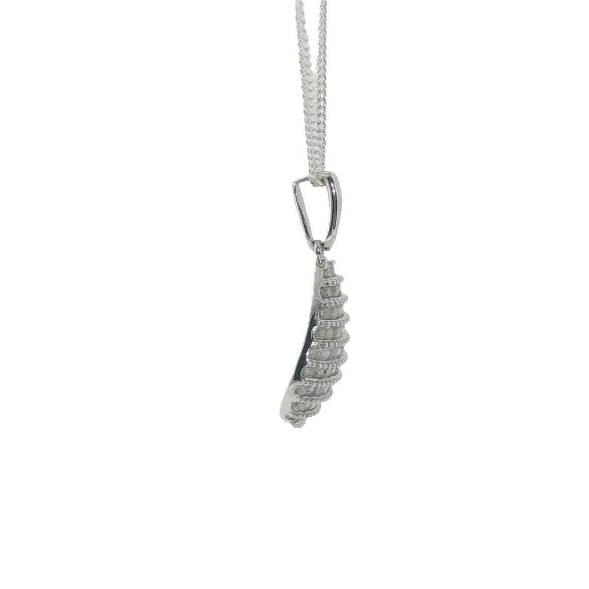 Gemporia Sterling Silver Diamond Pendant & Chain