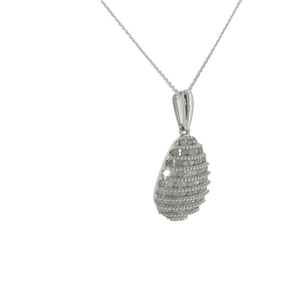 Gemporia Sterling Silver Diamond Pendant & Chain