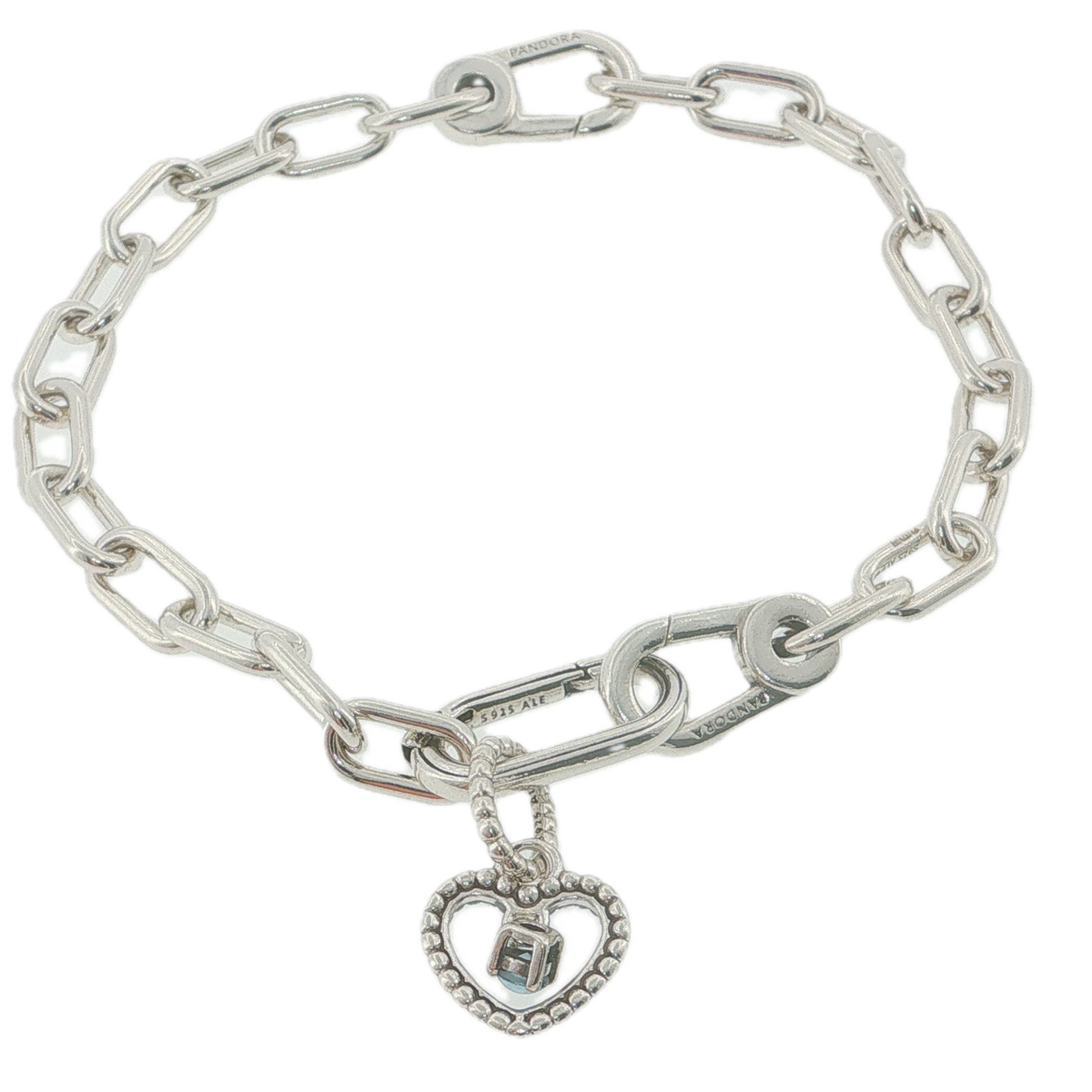 Vintage Sterling Silver Love & Protection Charm Bracelet