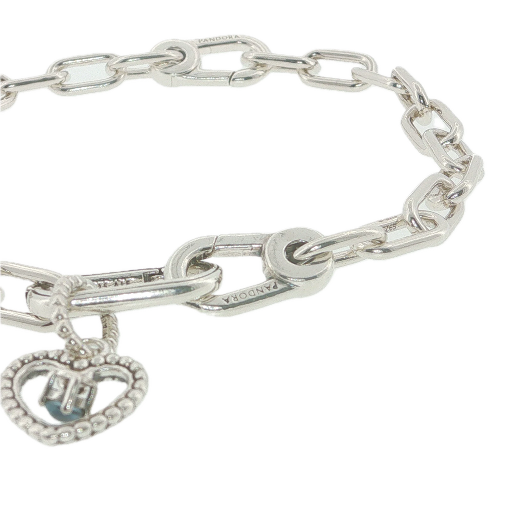 Vintage Sterling Silver Love & Protection Charm Bracelet