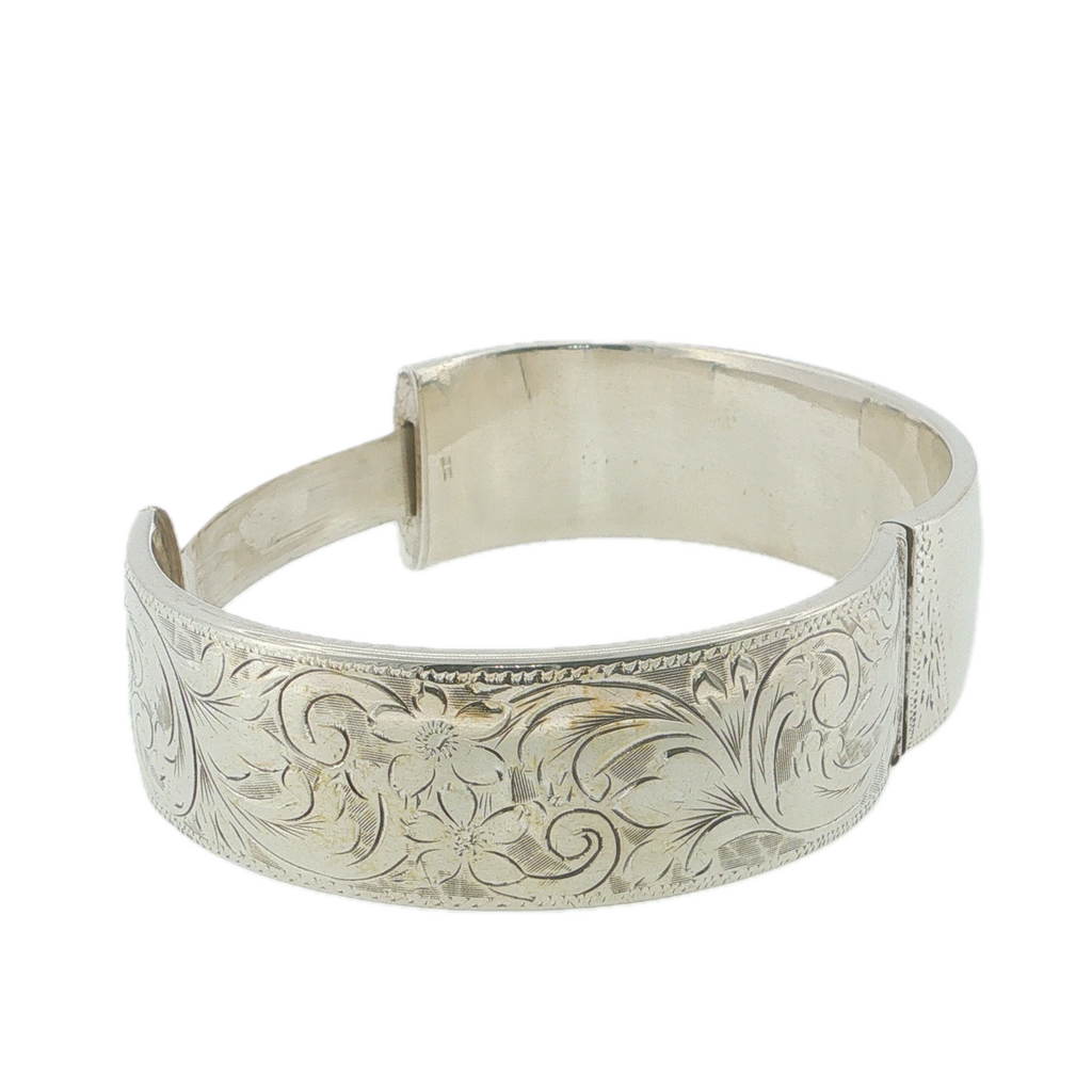 Vintage 1962 Rigby & Wilson Sterling Silver Patented Bangle
