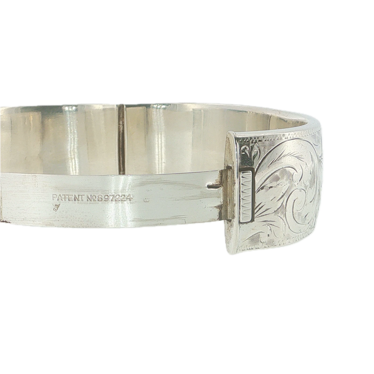 Vintage 1962 Rigby & Wilson Sterling Silver Patented Bangle