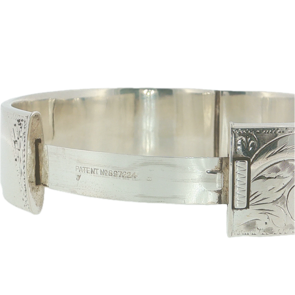 Vintage 1962 Rigby & Wilson Sterling Silver Patented Bangle