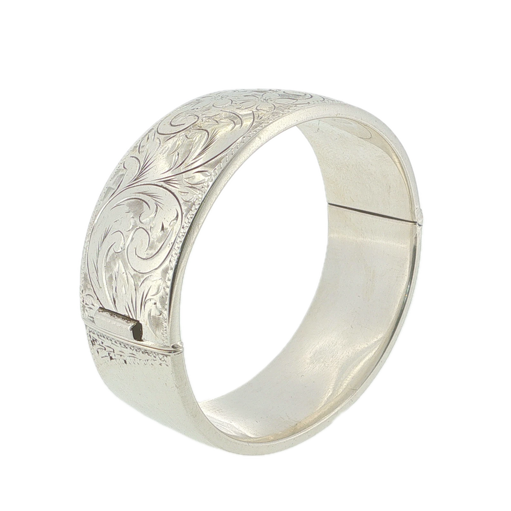Vintage 1962 Rigby & Wilson Sterling Silver Patented Bangle