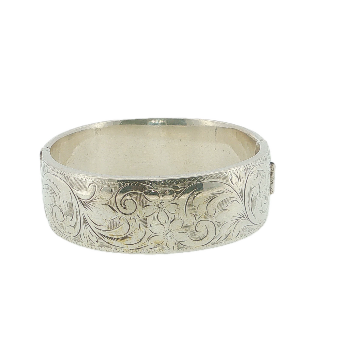 Vintage 1962 Rigby & Wilson Sterling Silver Patented Bangle