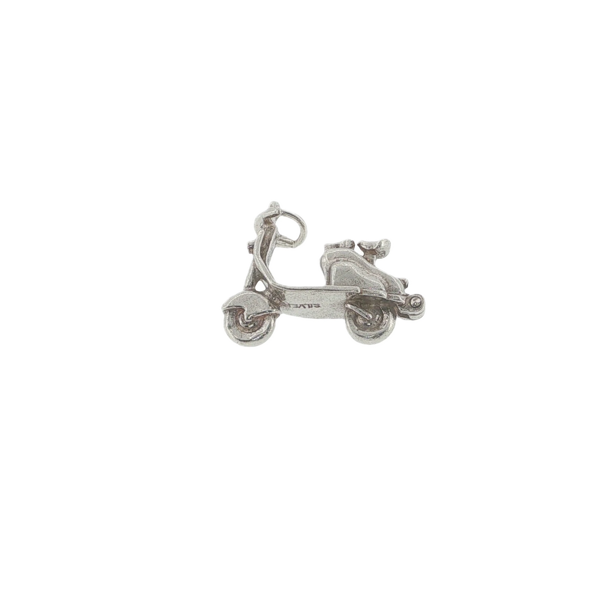 Vintage Lambretta Sterling Silver Opening Scooter Charm Pendant