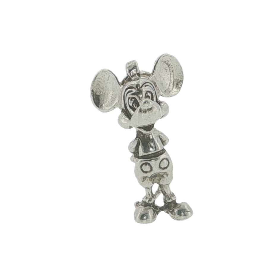 Vintage Sterling Silver 3D Mickey Mouse Charm Pendant