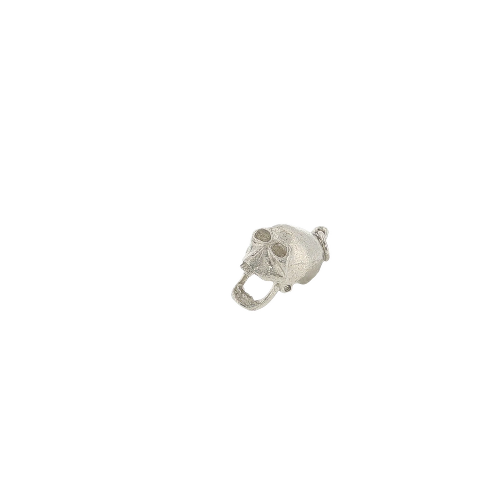 Vintage Sterling Silver Skull Moving Jaw & Eyes Charm