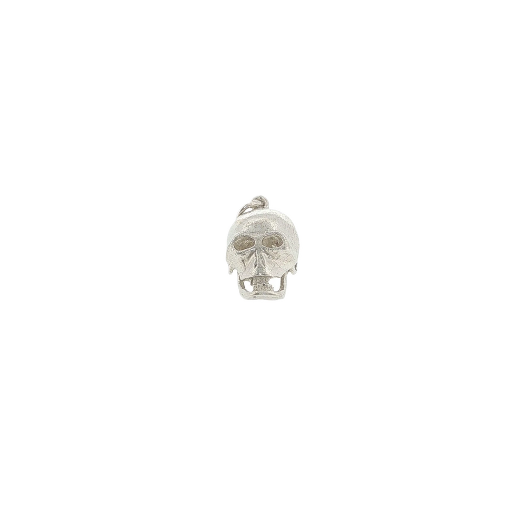 Vintage Sterling Silver Skull Moving Jaw & Eyes Charm