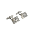 Rare Nick Hubbard Carpe Diem "Seize the Day" Sterling Silver & 9ct Gold Cufflinks