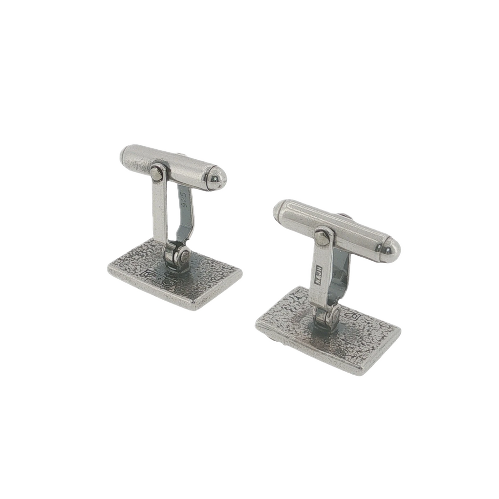Rare Nick Hubbard Carpe Diem "Seize the Day" Sterling Silver & 9ct Gold Cufflinks