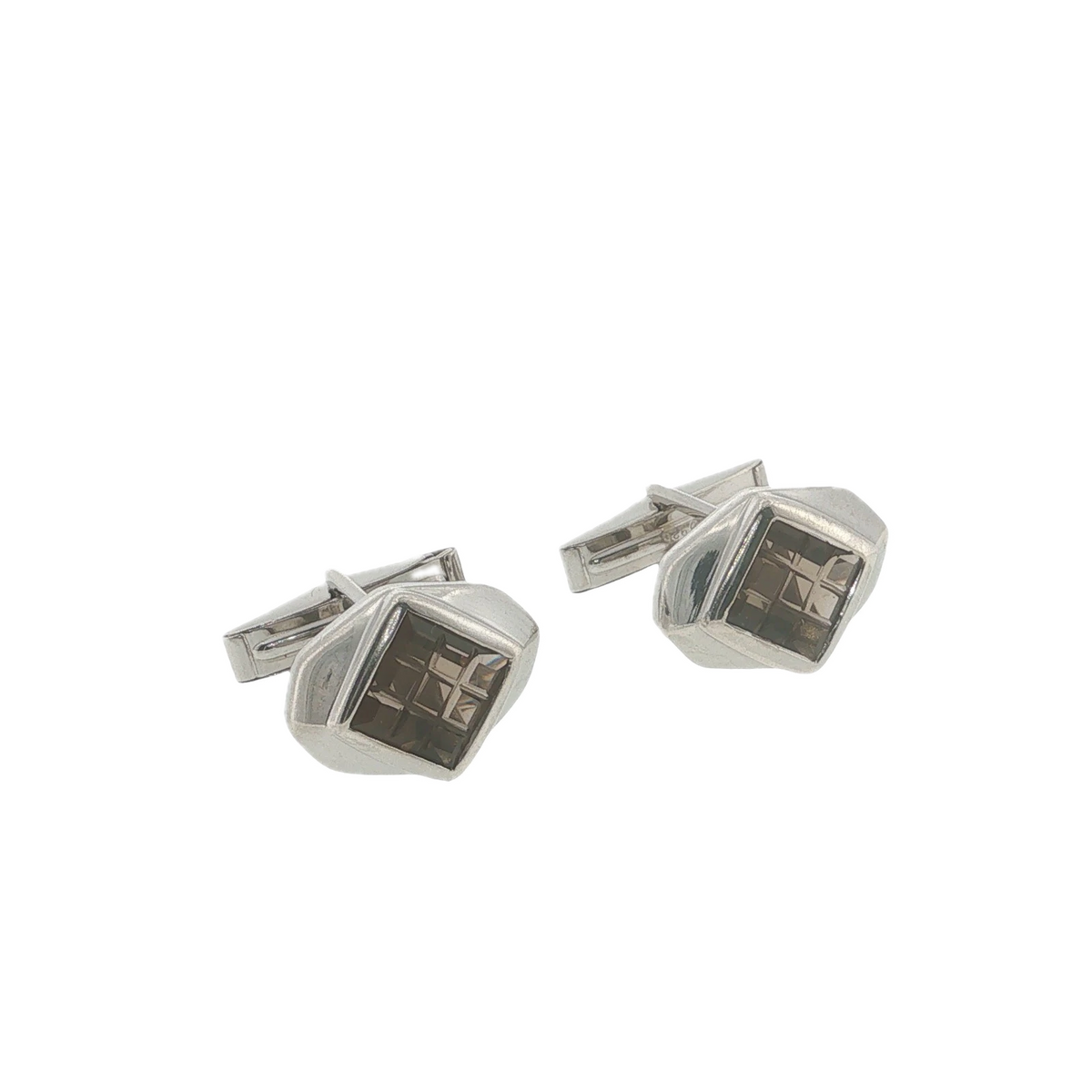 Rare Vintage William Spratling Smoky Quartz Sterling Silver Cufflinks