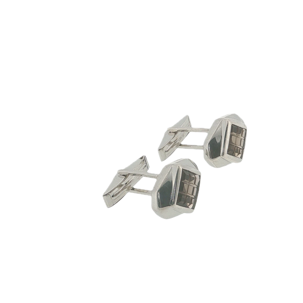Rare Vintage William Spratling Smoky Quartz Sterling Silver Cufflinks