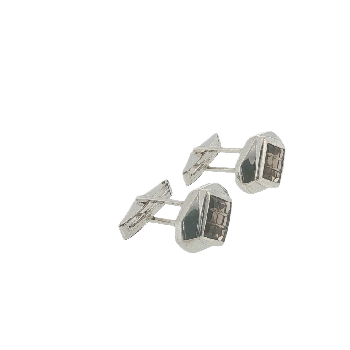 Rare Vintage William Spratling Smoky Quartz Sterling Silver Cufflinks