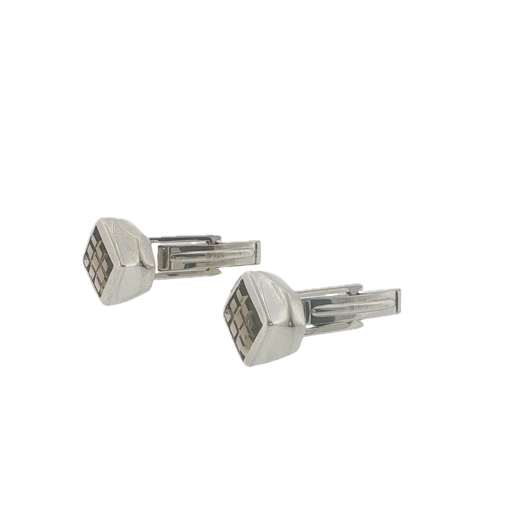 Rare Vintage William Spratling Smoky Quartz Sterling Silver Cufflinks