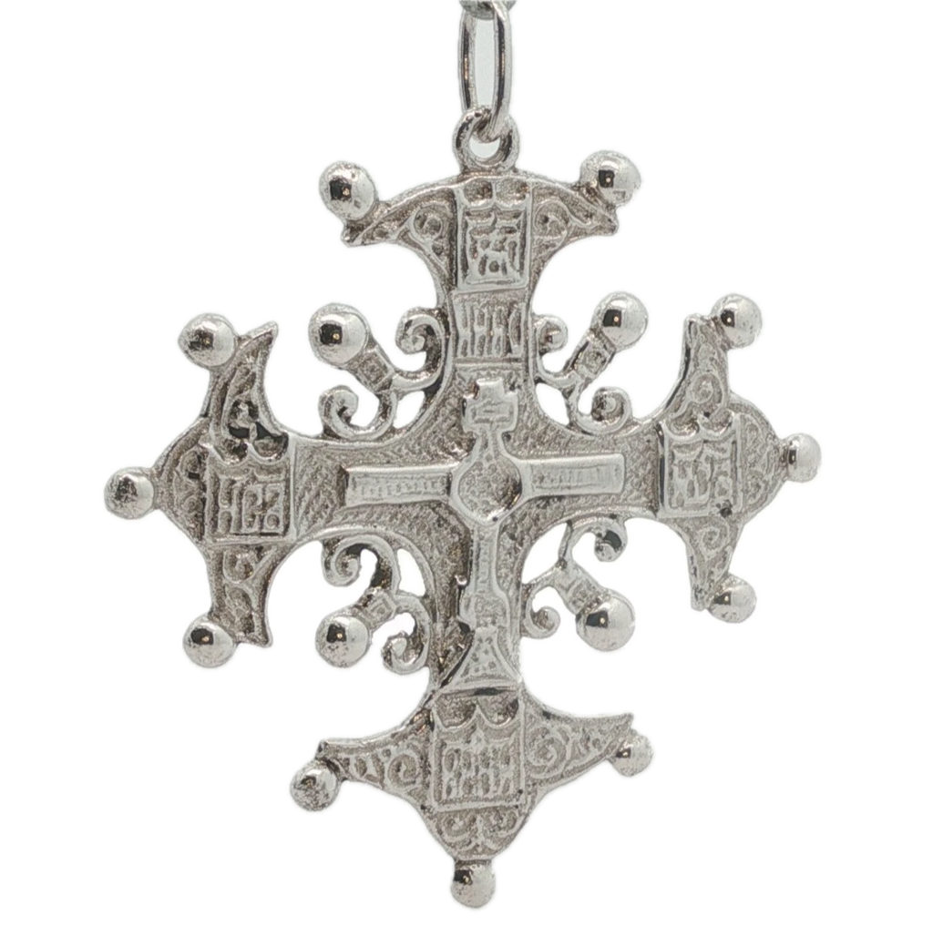 Vintage Peruzzi Sterling Silver Cross Pendant