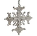 Vintage Peruzzi Sterling Silver Cross Pendant