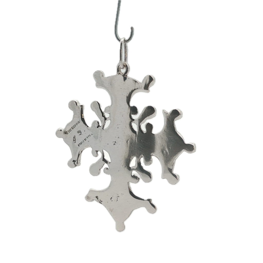 Vintage Peruzzi Sterling Silver Cross Pendant