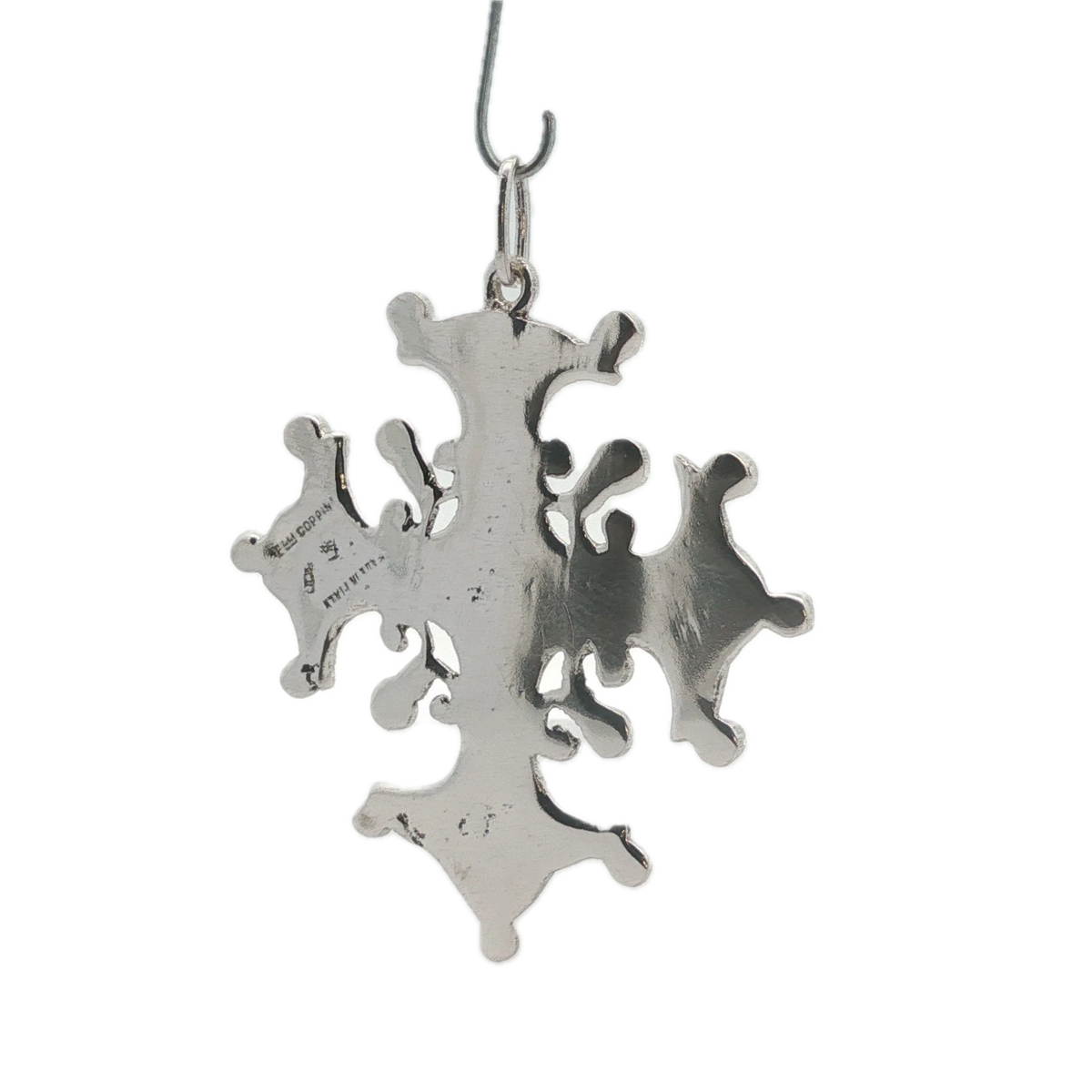 Vintage Peruzzi Sterling Silver Cross Pendant