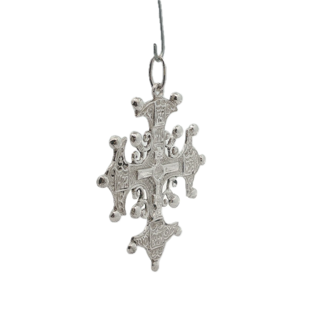 Vintage Peruzzi Sterling Silver Cross Pendant