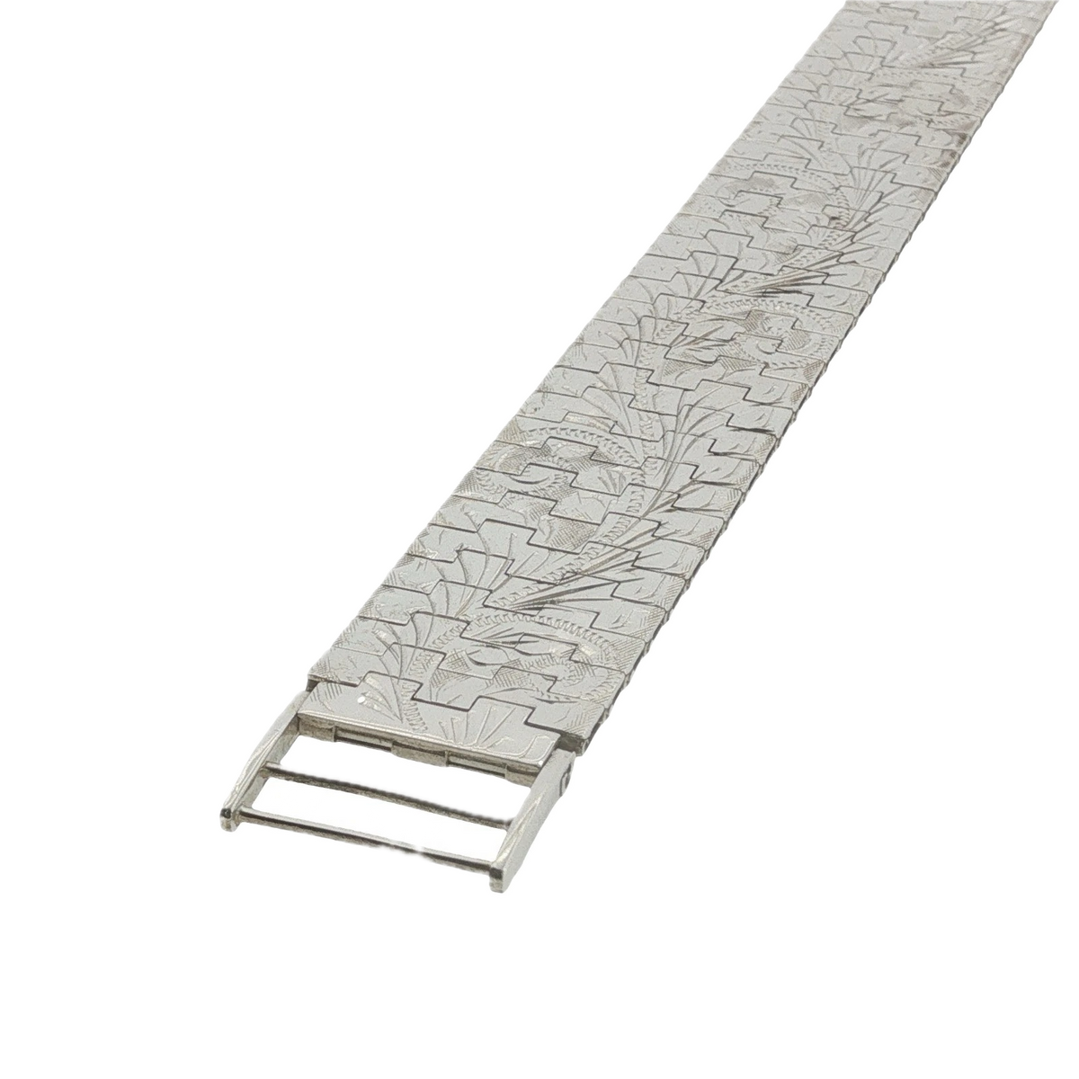 Sterling Silver Engraved Panther Link Bracelet