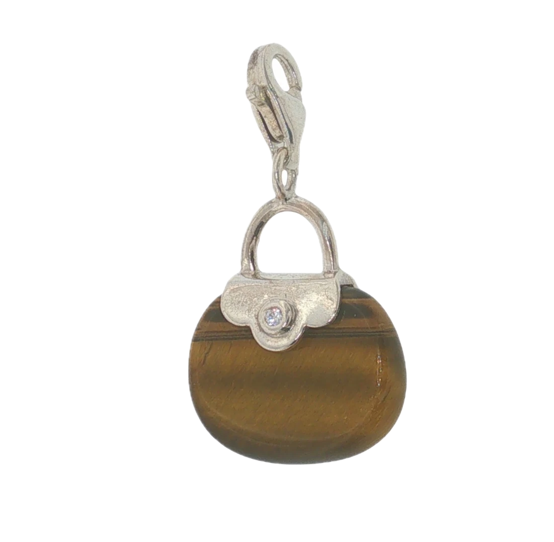 Thomas Sabo Tiger’s Eye Purse Charm Pendant
